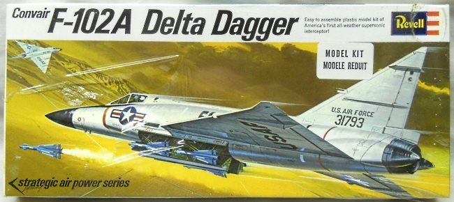 Revell 1/78 Convair F-102A  Delta Dagger, H130 plastic model kit